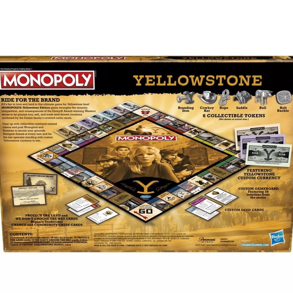 Monopoly YELLOWSTONE EDITION Board Game for Teens & Adults 🐄 Ages 16+🐴 NIB - Picture 9 of 11